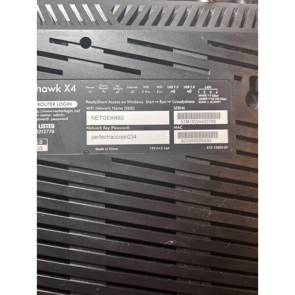 NETGEAR Nighthawk X4 C7500 AC3200 WiFi Cable Modem Router DOCSIS 3.0 - Picture 5 of 5